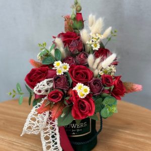 Flower box czerwony W075