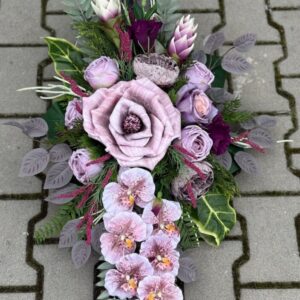 Kompozycja nagrobna duży kwiat storczyk nr 747