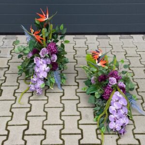 Komplet nagrobny strelicja i storczyk nr 741