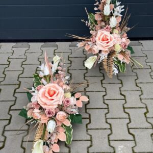 Komplet nagrobny duży kwiat z kremową kalią nr 758