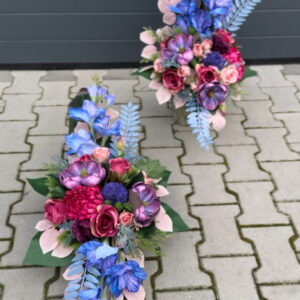 Komplet nagrobny niebieski mieczyk nr 752