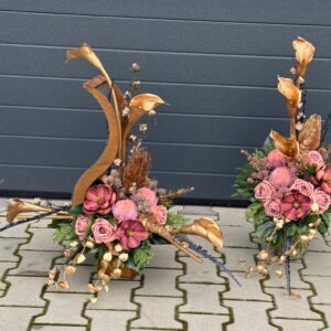 Zestaw nagrobny pojemnik złota kalia nr 785