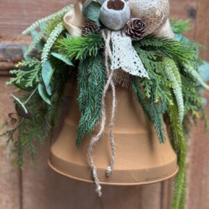 Dekoracja świąteczna brązowy dzwonek nr B348