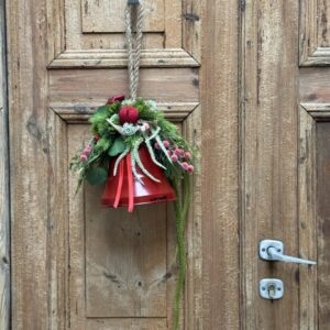 Dekoracja świąteczna czerwony dzwonek nr B363