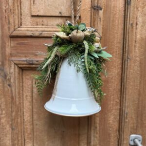 Dekoracja świąteczna biały dzwonek nr B373