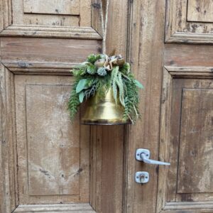 Dekoracja świąteczna złoty dzwonek nr B391