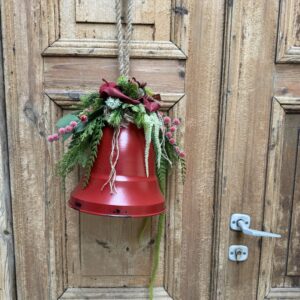 Dekoracja świąteczna duży czerwony dzwonek nr B390