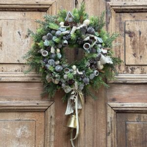 Wianek susz naturalny jasny 38 cm nr B409