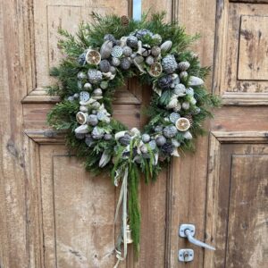 Wianek susz naturalny jasny 48 cm nr B407