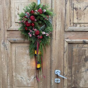 Wianek świąteczny latarenki nr B410