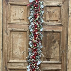 Girlanda świąteczna czerwony cukierki nr B419