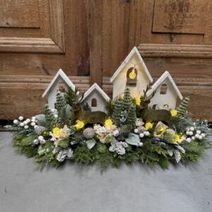 Kompozycja świąteczna domki nr B420